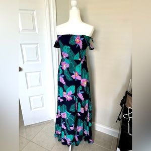 NEW!!! Lulus off the shoulder tropical floral dress size Medium